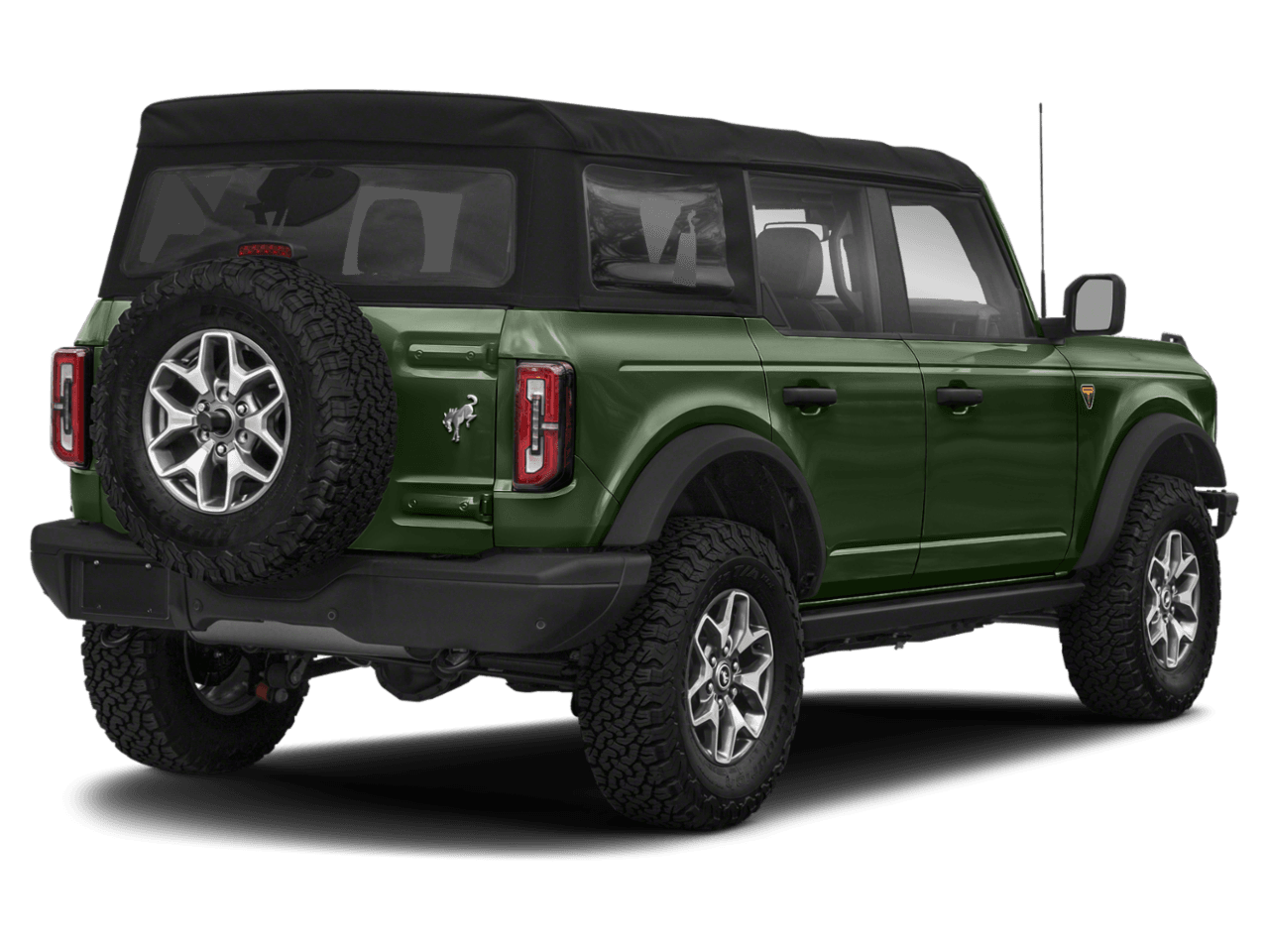 2022 Ford Bronco Badlands - Rear 3/4, facing to the right