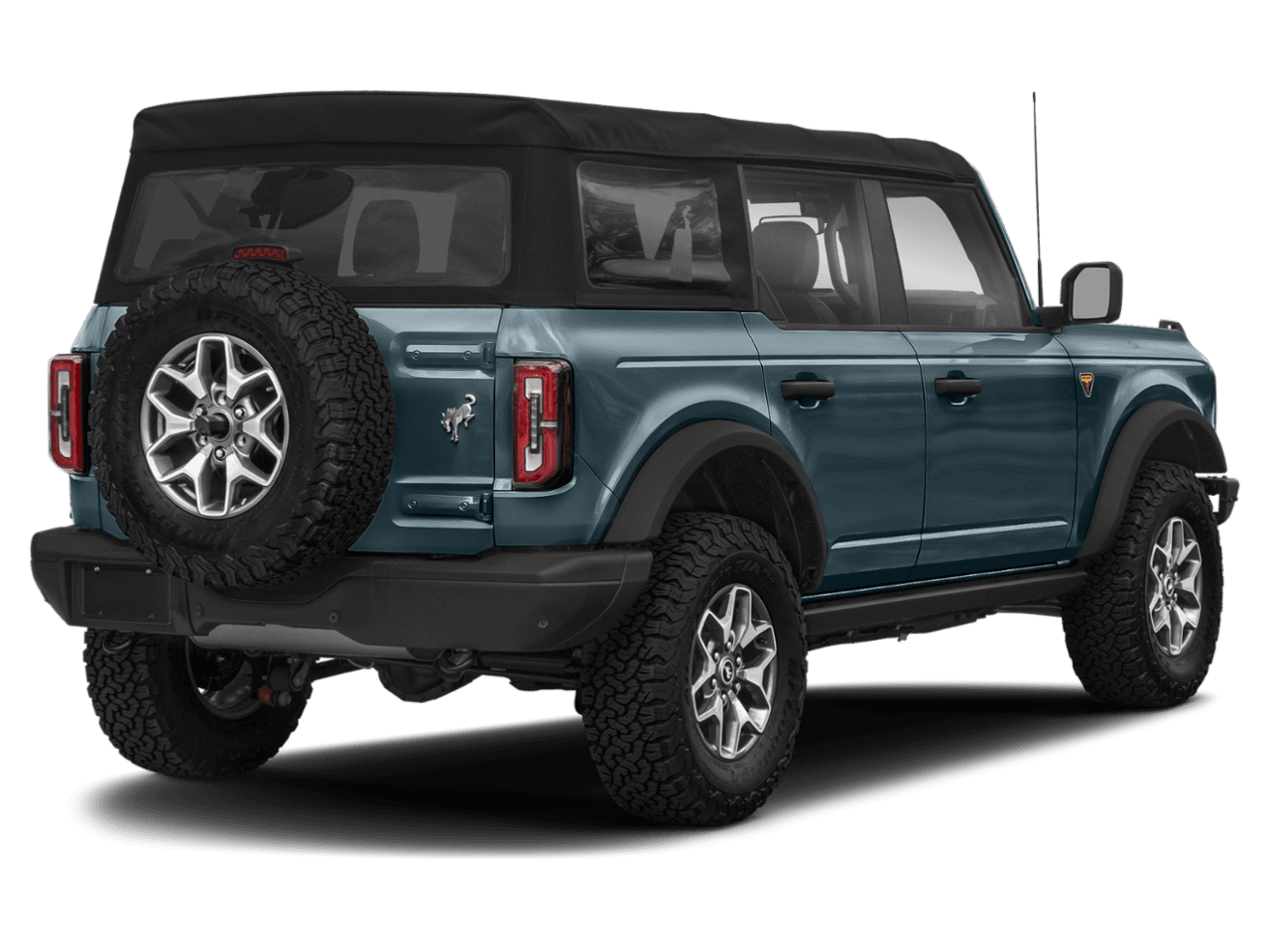 2022 Ford Bronco Badlands - Rear 3/4, facing to the right