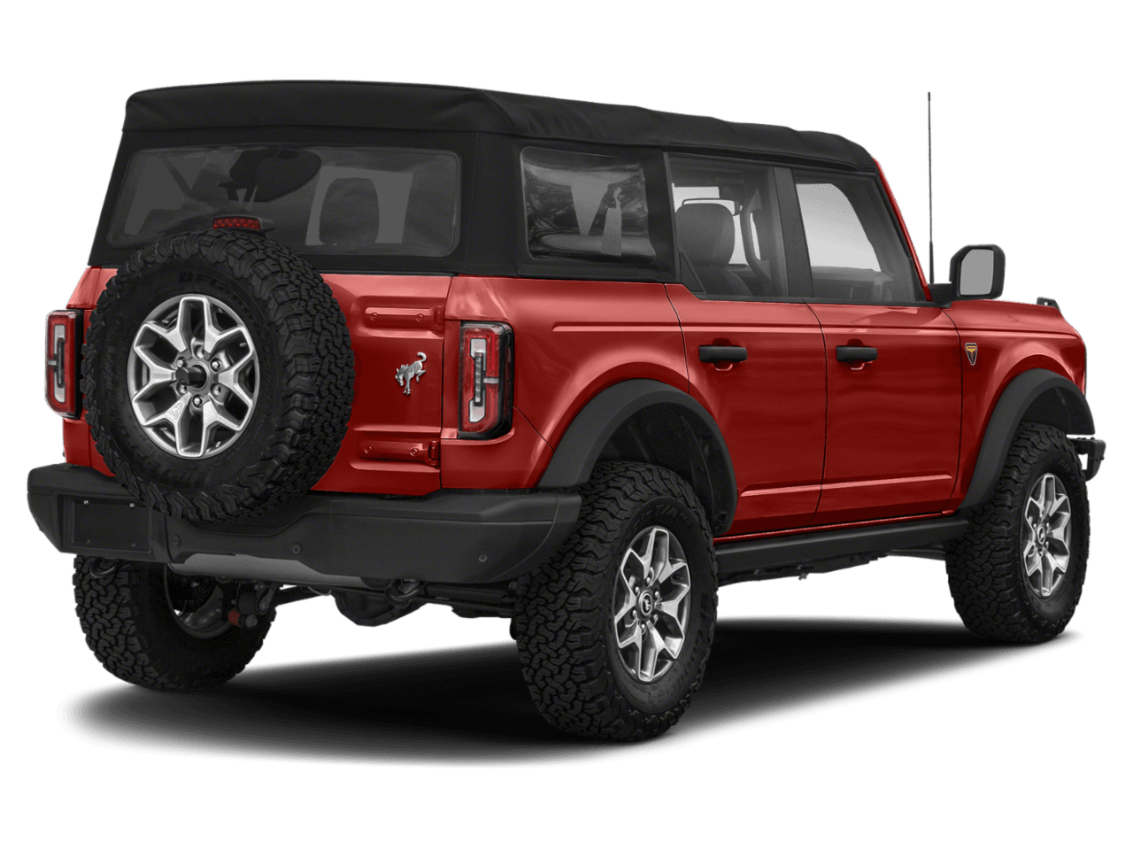 2022 Ford Bronco Badlands - Rear 3/4, facing to the right