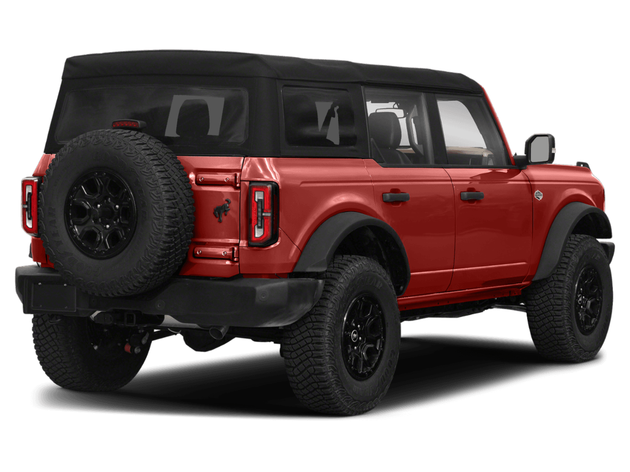 2022 Ford Bronco Wildtrak - Rear 3/4, facing to the right