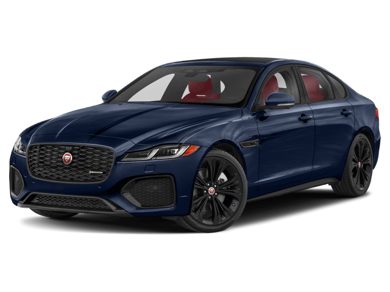 2022 Jaguar XF R-Dynamic SE - Front 3/4, facing to the left