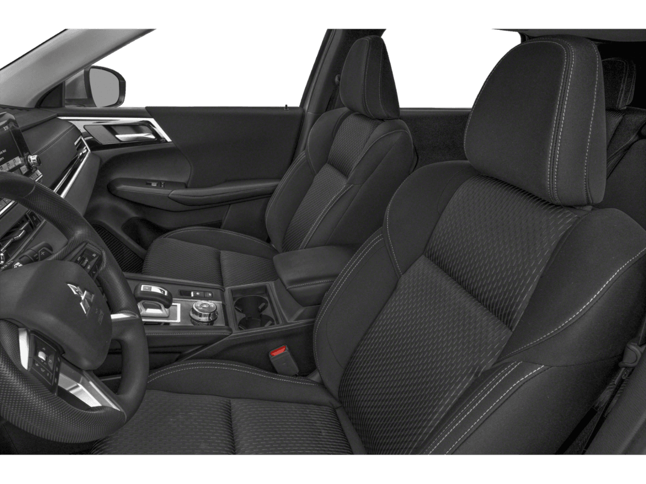 2022 Mitsubishi Outlander Black Edition - Interior Driver's Side with Door Open, Front Seat Feature