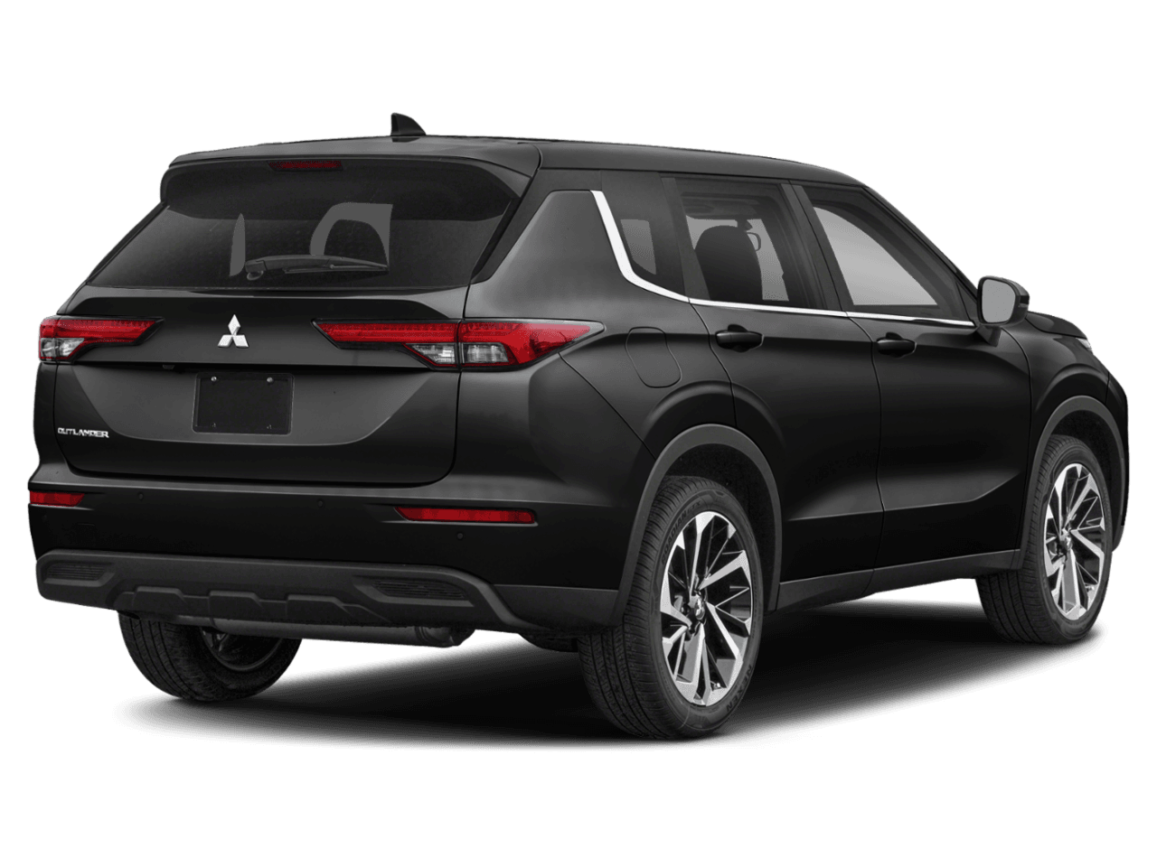 2022 Mitsubishi Outlander Black Edition - Rear 3/4, facing to the right