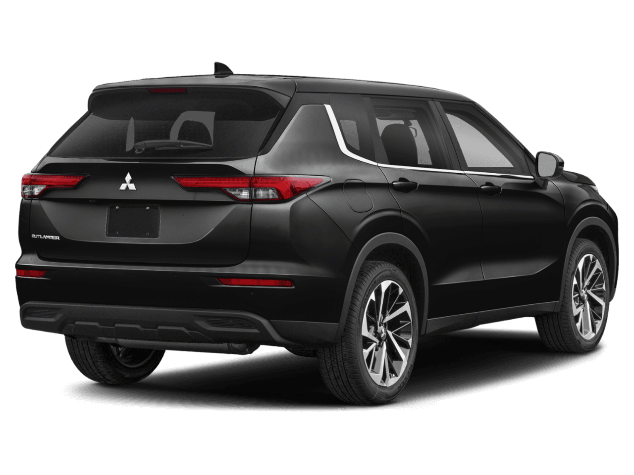 2022 Mitsubishi Outlander Black Edition - Rear 3/4, facing to the right