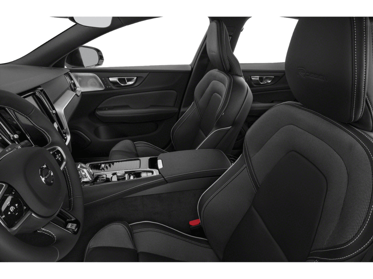 2022 Volvo S60 Recharge R-Design Expression - Interior Driver's Side with Door Open, Front Seat Feature