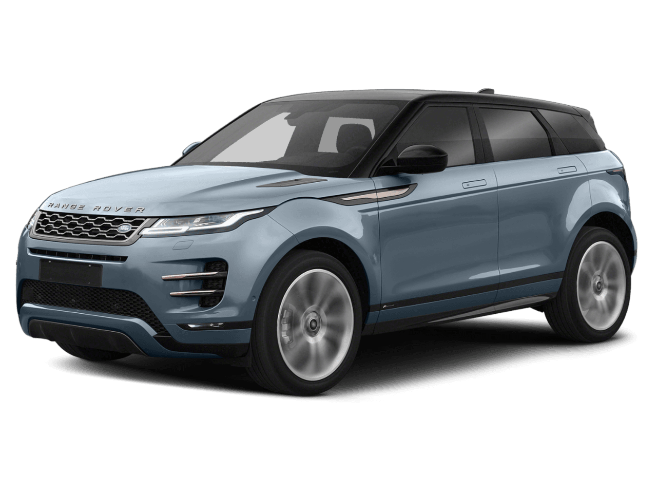 2023 Land Rover Range Rover Evoque R-Dynamic S - Front 3/4, facing to the left