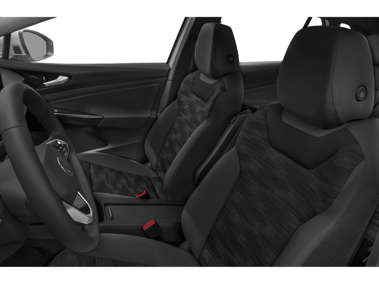 2022 Volkswagen ID.4 Pro - Interior Driver's Side with Door Open, Front Seat Feature
