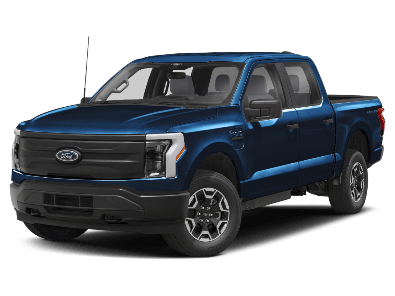 2022 Ford F-150 Lightning Pro - Front 3/4, facing to the left