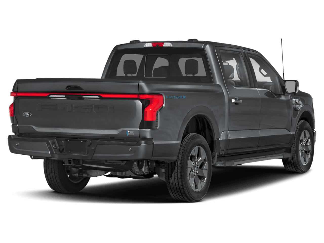 2022 Ford F-150 Lightning LARIAT - Rear 3/4, facing to the right