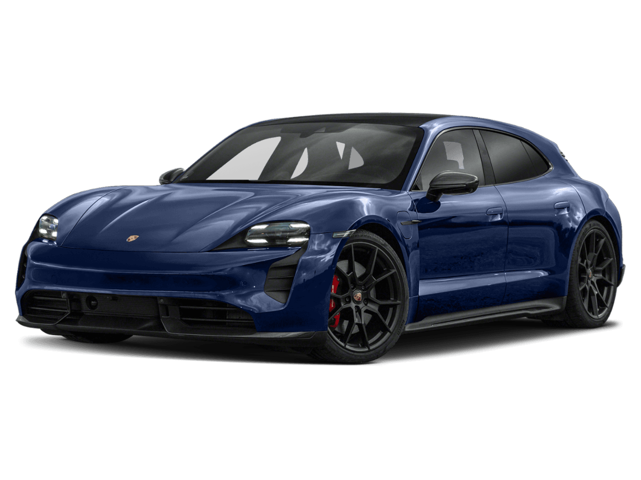 2022 Porsche Taycan GTS - Front 3/4, facing to the left