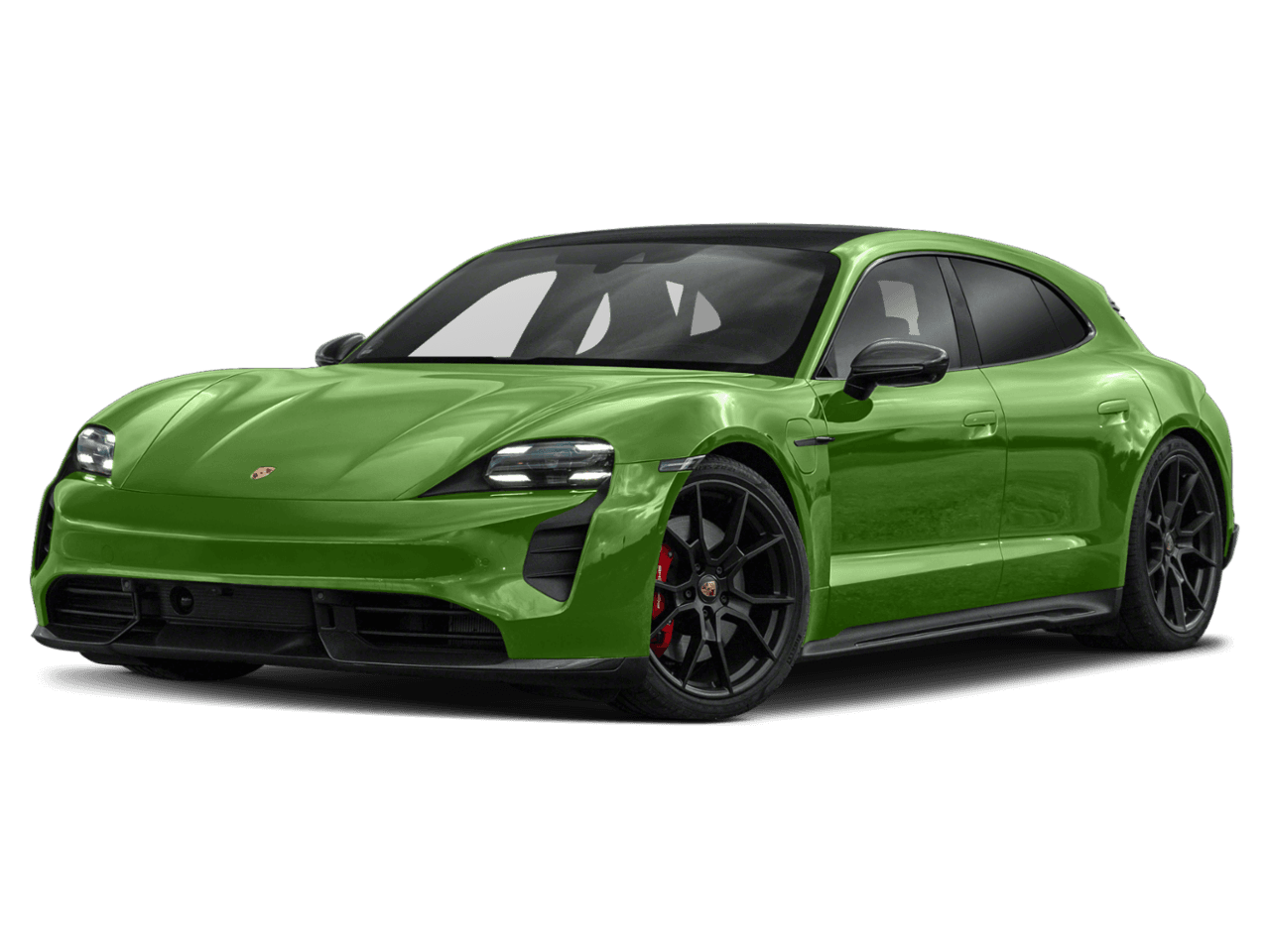 2022 Porsche Taycan GTS - Front 3/4, facing to the left