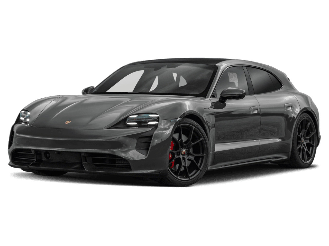 2022 Porsche Taycan GTS - Front 3/4, facing to the left