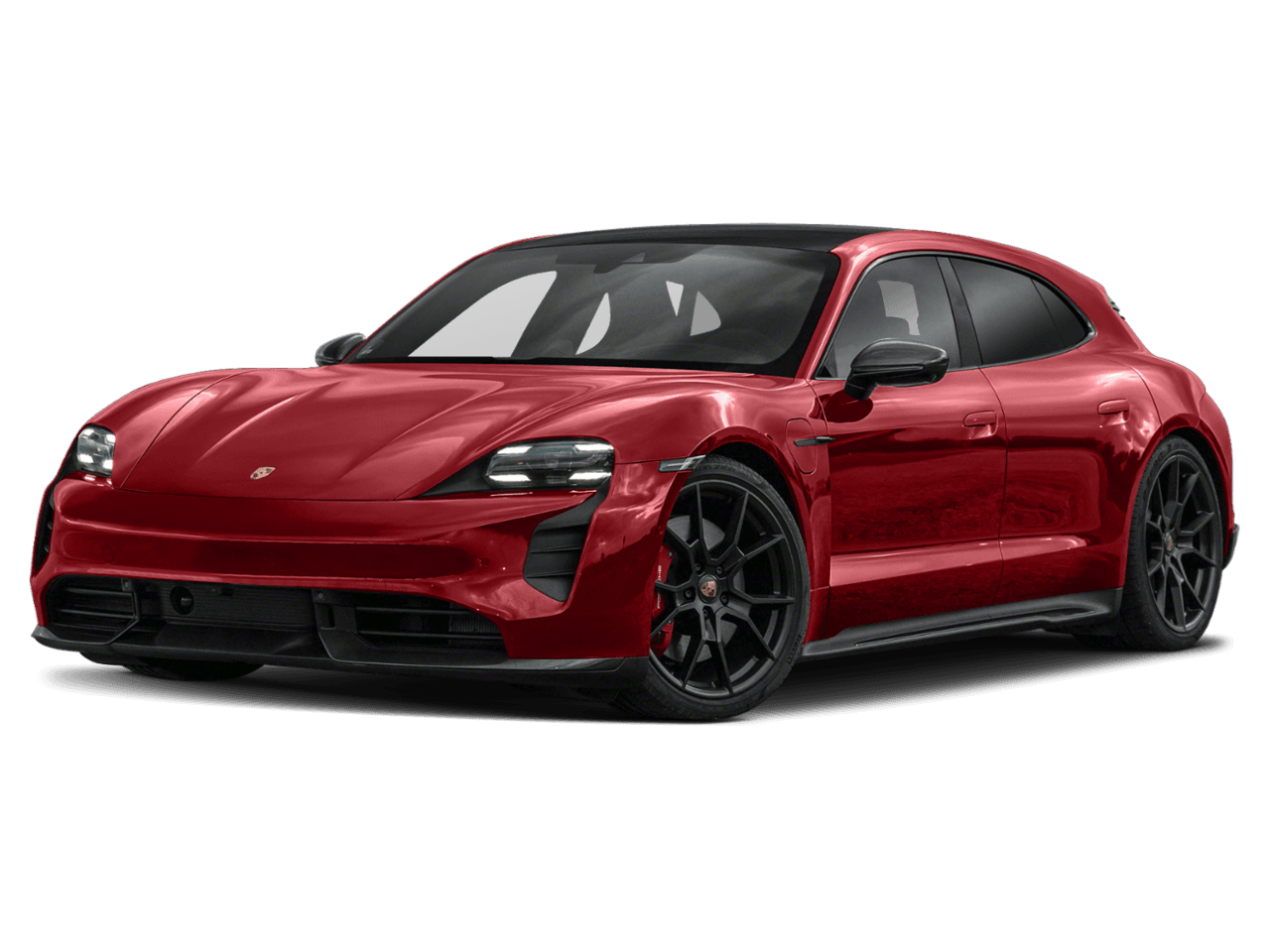 2022 Porsche Taycan GTS - Front 3/4, facing to the left