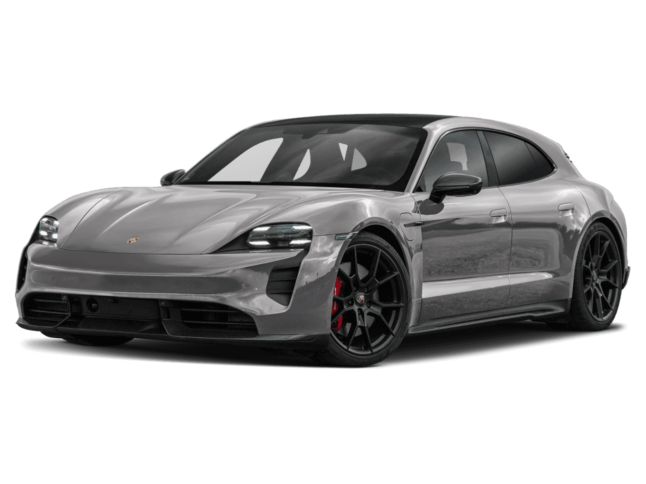 2022 Porsche Taycan GTS - Front 3/4, facing to the left