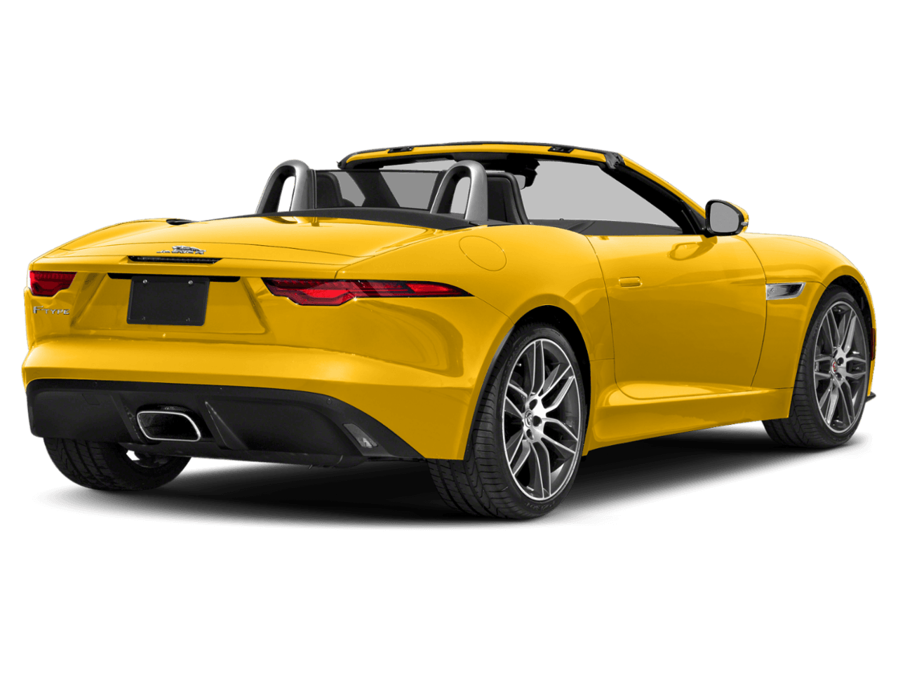 2023 Jaguar F-TYPE P450 R-Dynamic - Rear 3/4, facing to the right