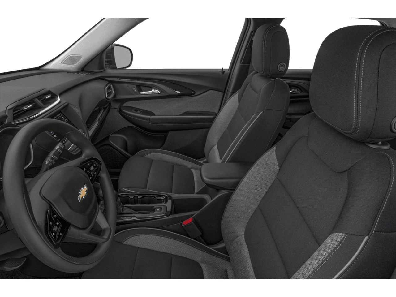 2023 Chevrolet Trailblazer LS - Interior Driver's Side with Door Open, Front Seat Feature