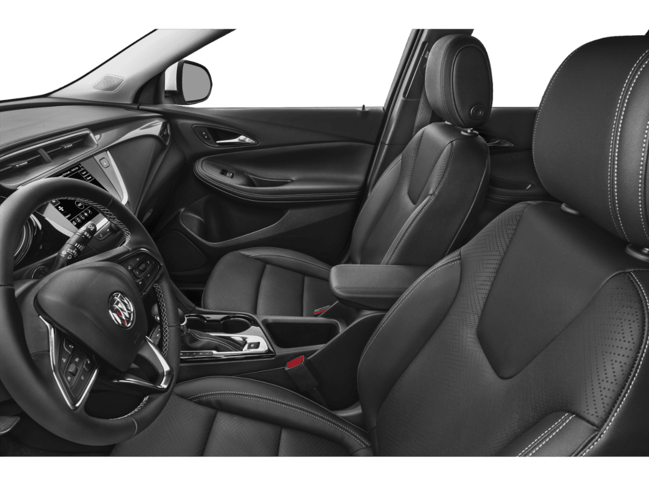 2023 Buick Encore GX Essence - Interior Driver's Side with Door Open, Front Seat Feature
