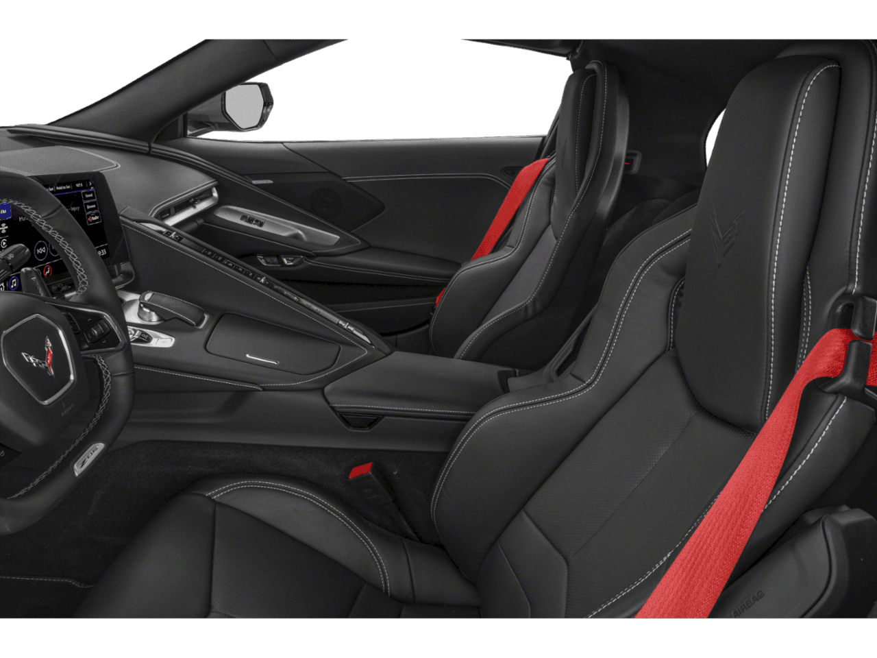 2023 Chevrolet Corvette 2dr - Interior Driver's Side with Door Open, Front Seat Feature