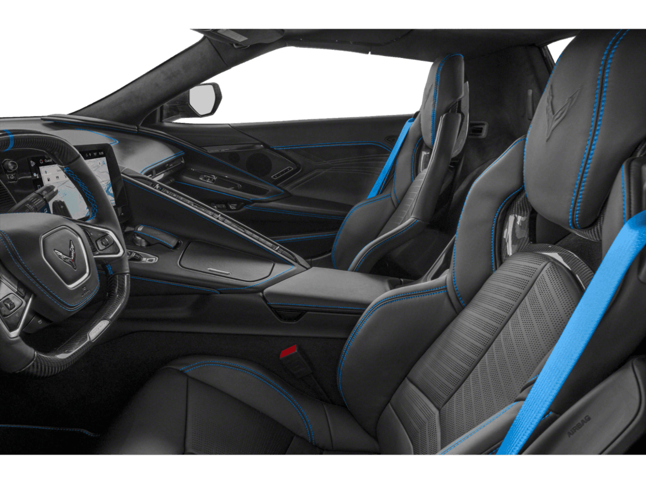 2023 Chevrolet Corvette 2dr - Interior Driver's Side with Door Open, Front Seat Feature