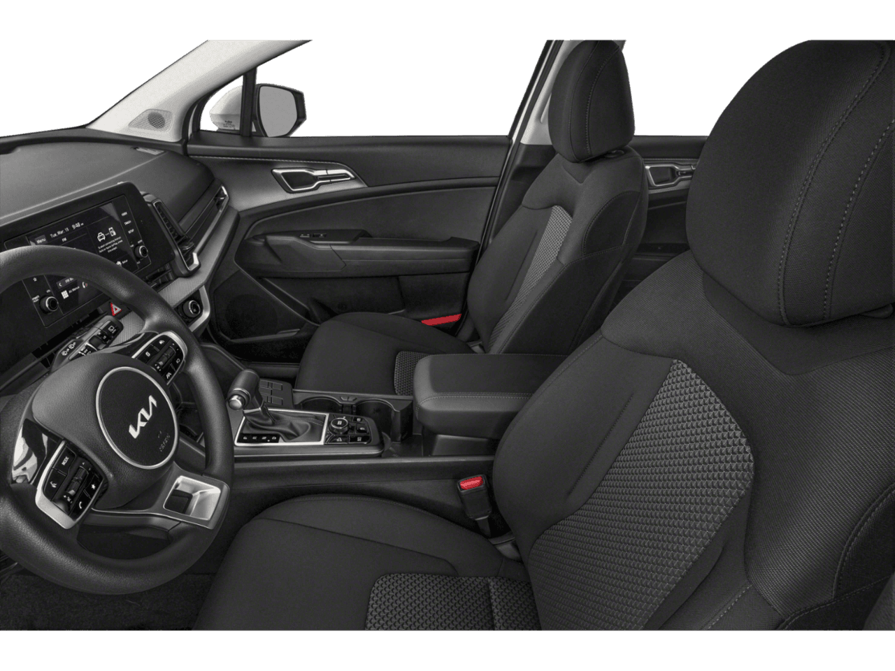 2023 Kia Sportage LX - Interior Driver's Side with Door Open, Front Seat Feature