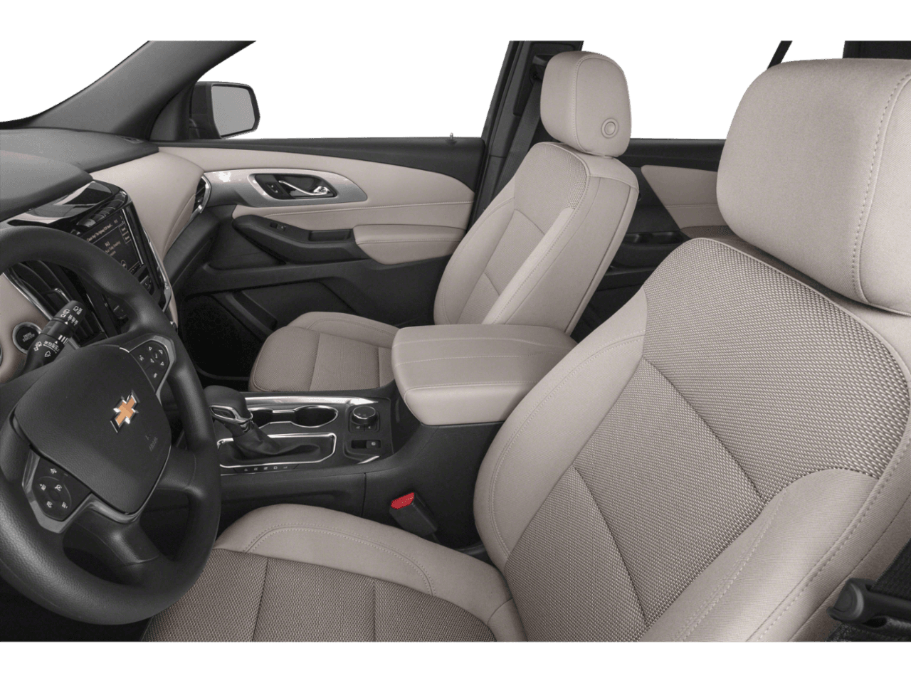 2023 Chevrolet Traverse LS - Interior Driver's Side with Door Open, Front Seat Feature