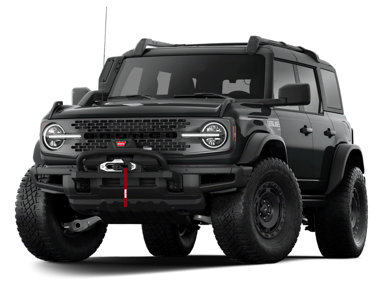 2022 Ford Bronco Everglades - Front 3/4, facing to the left