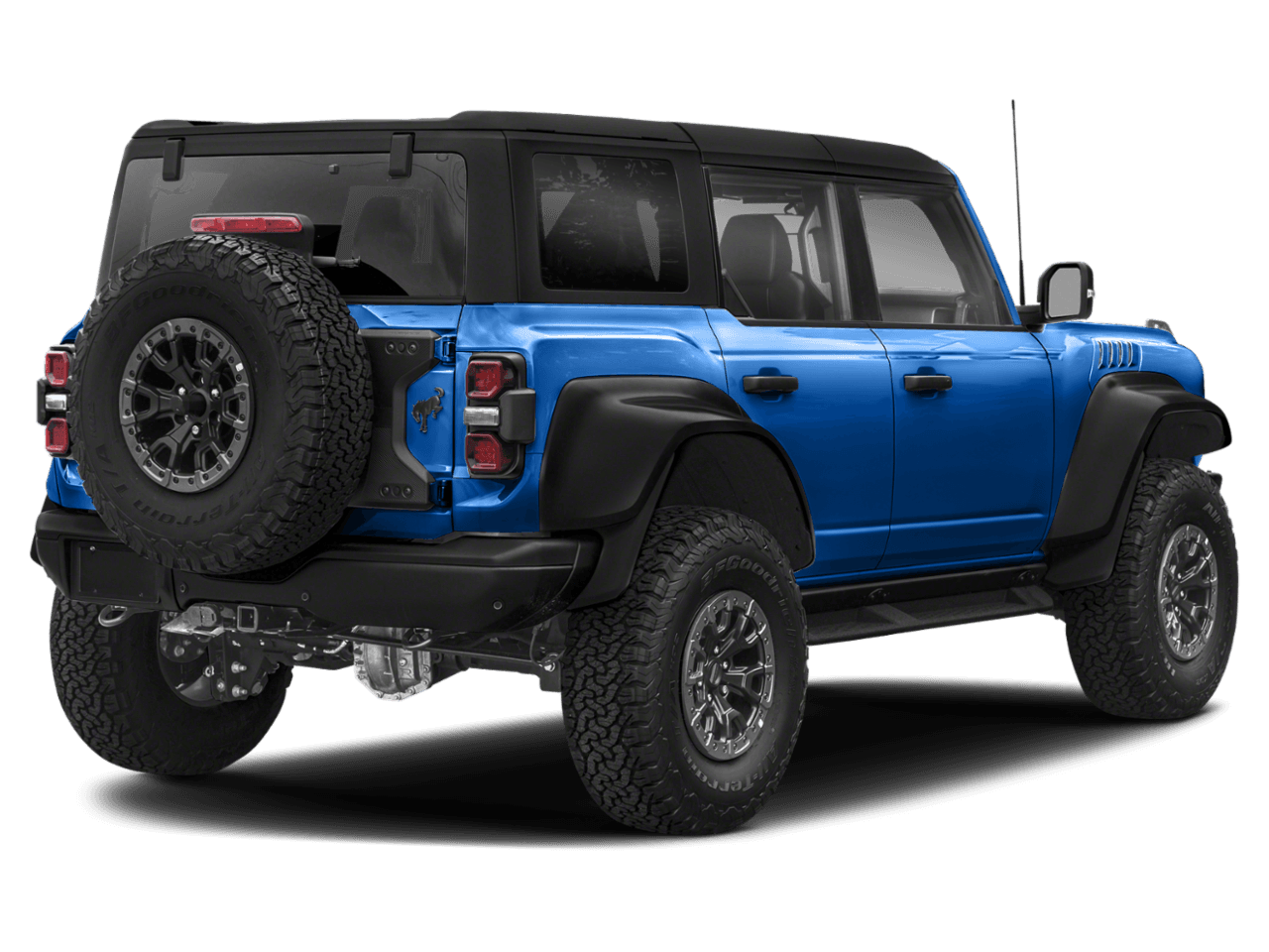 2022 Ford Bronco Raptor - Rear 3/4, facing to the right
