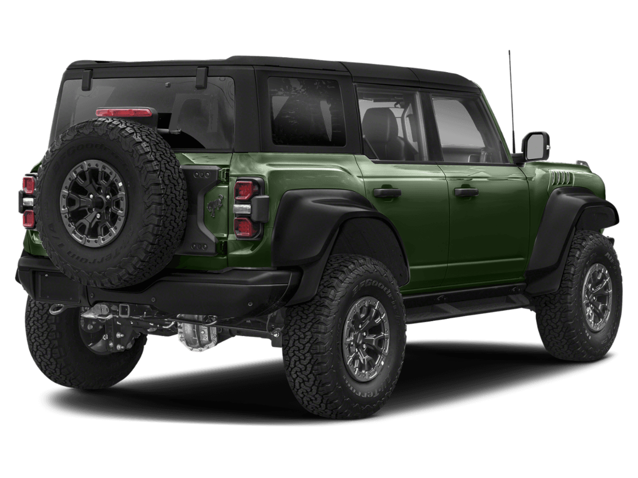 2022 Ford Bronco Raptor - Rear 3/4, facing to the right