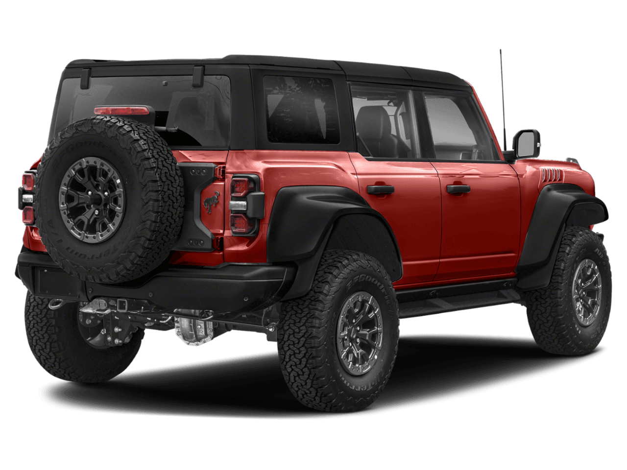 2022 Ford Bronco Raptor - Rear 3/4, facing to the right