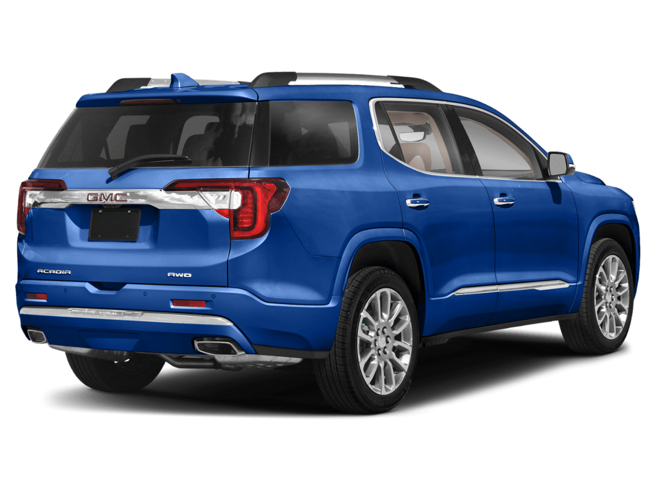 2023 GMC Acadia Denali - Rear 3/4, facing to the right