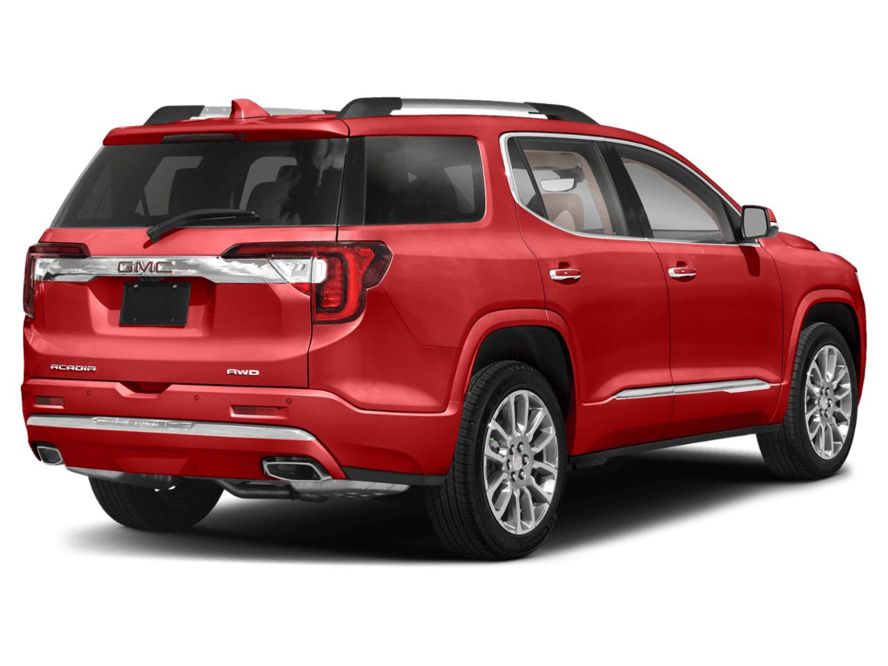 2023 GMC Acadia Denali - Rear 3/4, facing to the right