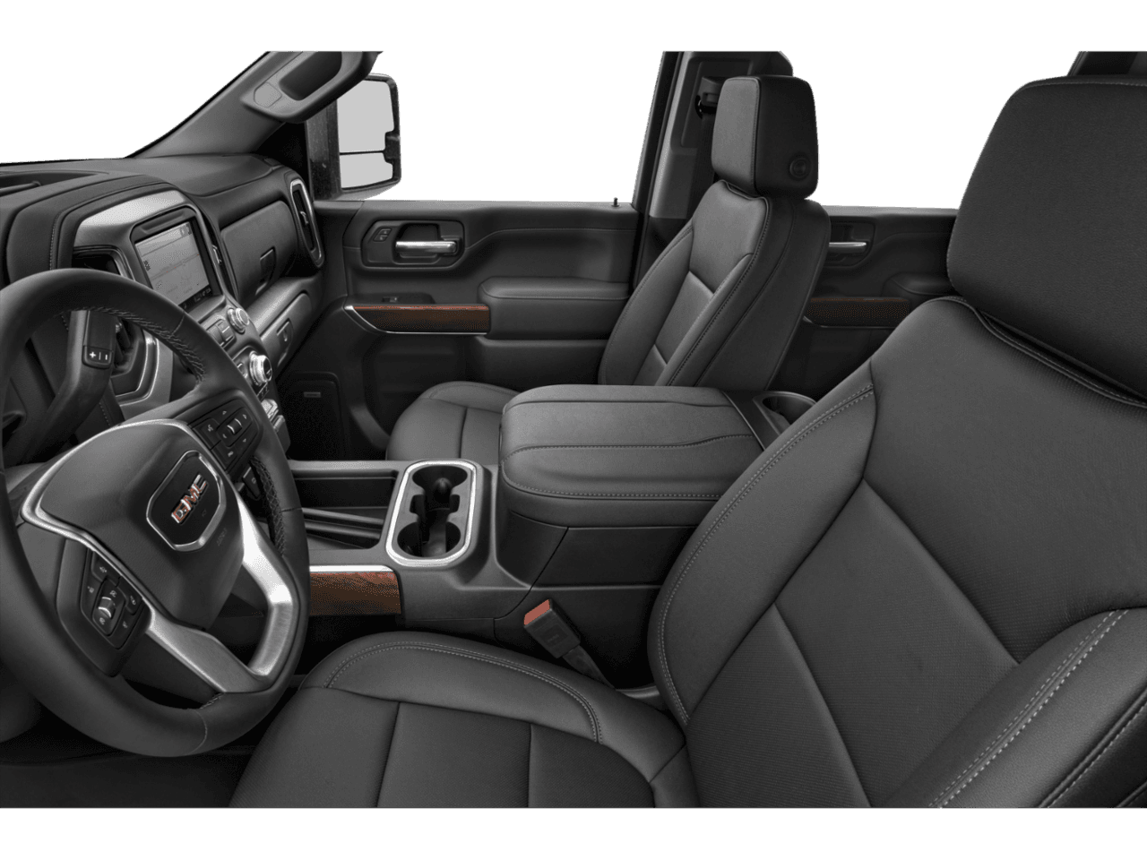 2023 GMC Sierra 2500HD SLT - Interior Driver's Side with Door Open, Front Seat Feature