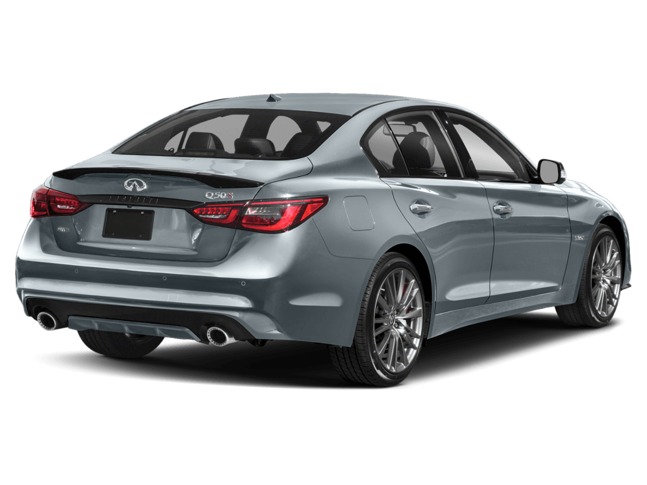 2023 INFINITI Q50 RED - Rear 3/4, facing to the right