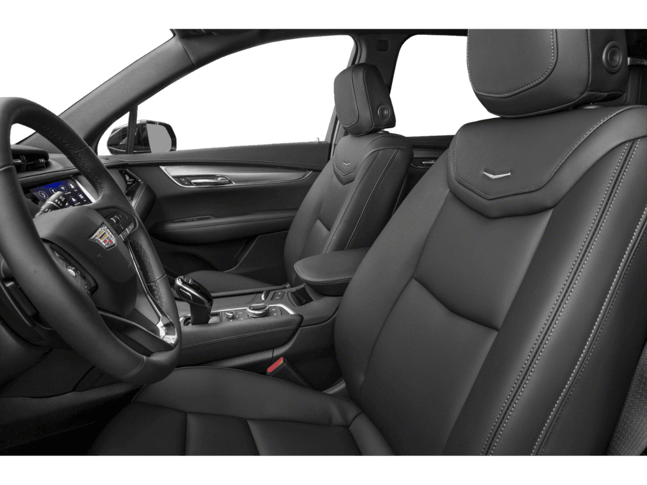 2023 Cadillac XT6 Premium Luxury - Interior Driver's Side with Door Open, Front Seat Feature