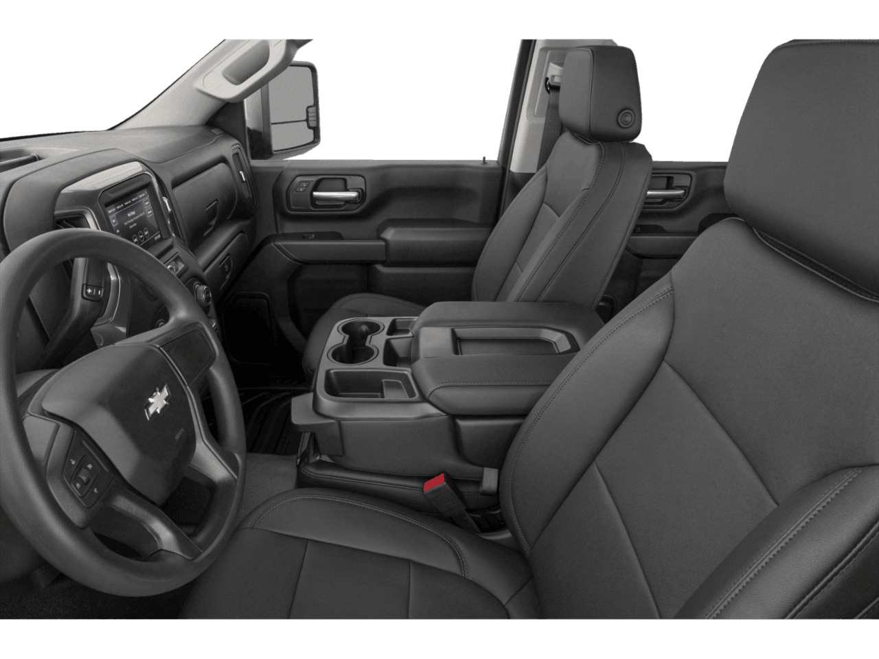 2023 Chevrolet Silverado 3500HD Work Truck - Interior Driver's Side with Door Open, Front Seat Feature