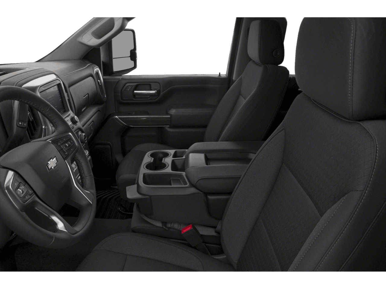 2023 Chevrolet Silverado 3500HD LT - Interior Driver's Side with Door Open, Front Seat Feature