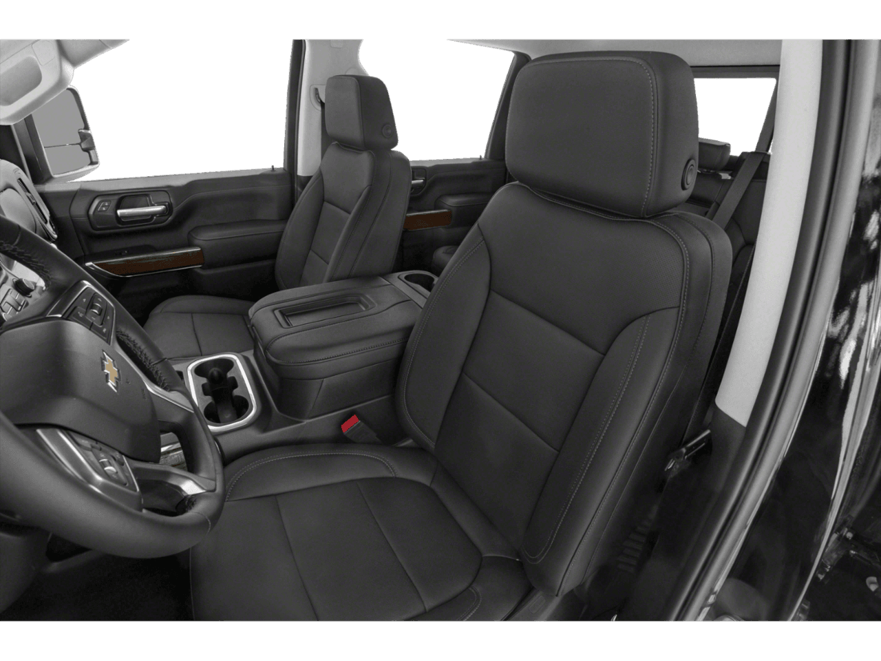 2023 Chevrolet Silverado 3500HD LTZ - Interior Driver's Side with Door Open, Front Seat Feature