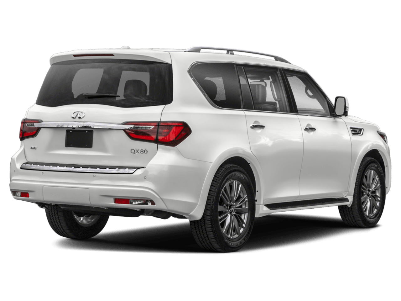 2023 INFINITI QX80 LUXE - Rear 3/4, facing to the right