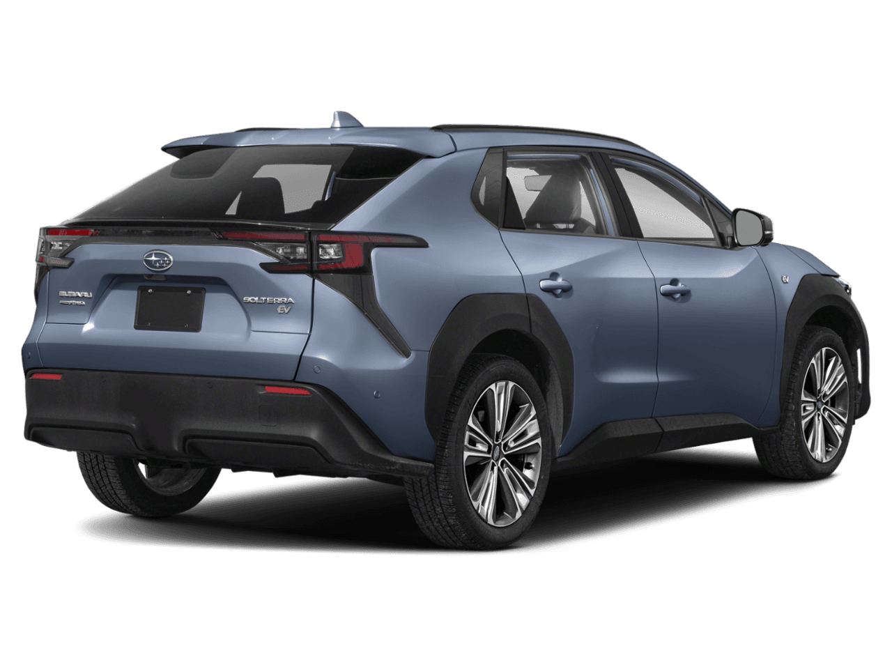 2023 Subaru Solterra Limited - Rear 3/4, facing to the right