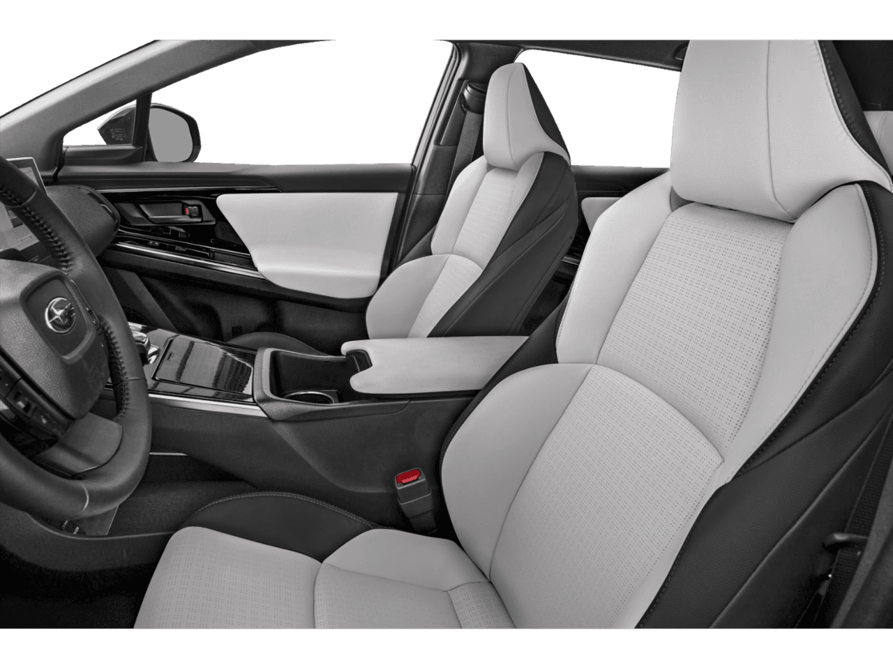 2023 Subaru Solterra Touring - Interior Driver's Side with Door Open, Front Seat Feature