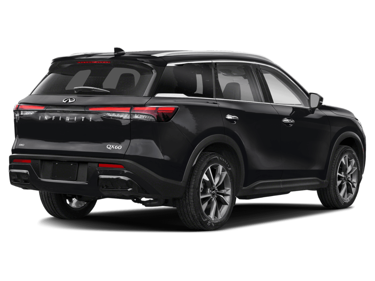 2023 INFINITI QX60 LUXE - Rear 3/4, facing to the right