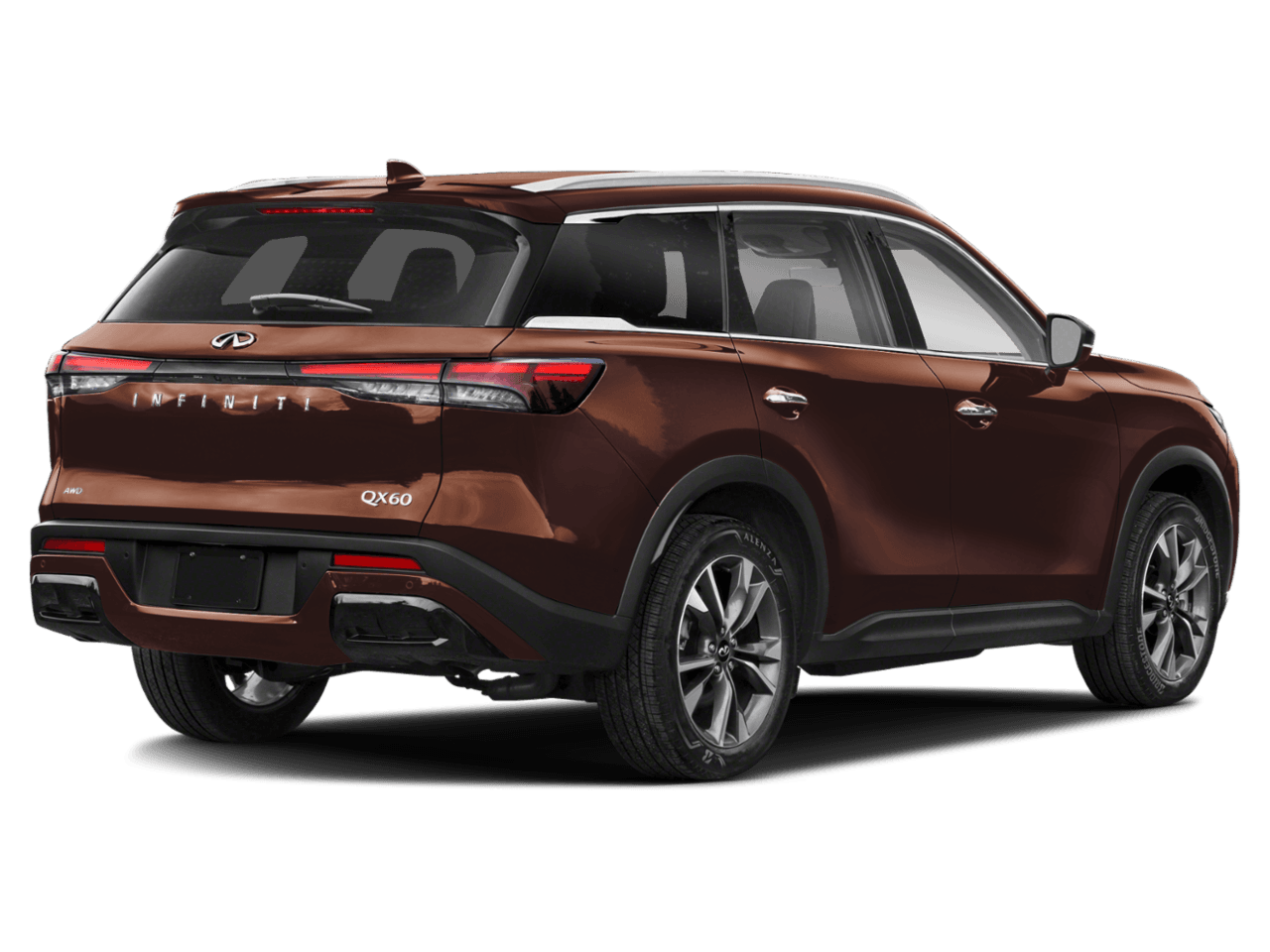 2023 INFINITI QX60 LUXE - Rear 3/4, facing to the right