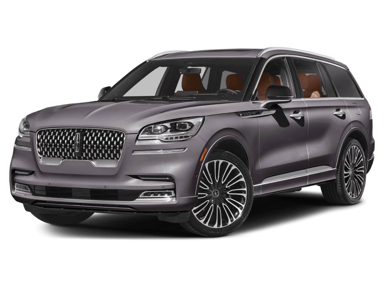 2023 Lincoln Aviator Black - Front 3/4, facing to the left