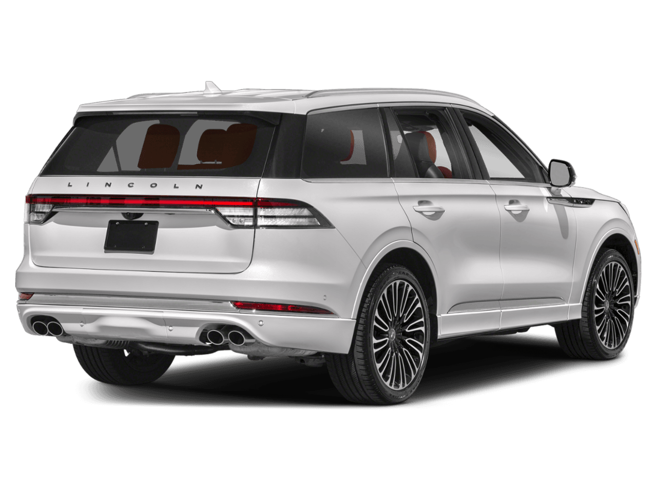 2023 Lincoln Aviator Black - Rear 3/4, facing to the right