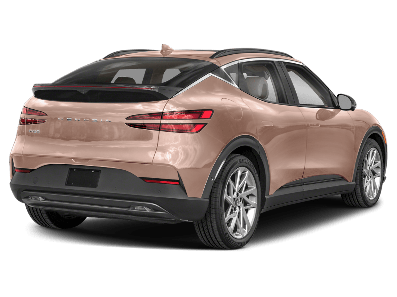 2023 Genesis GV60 Advanced - Rear 3/4, facing to the right