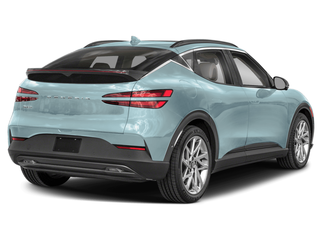 2023 Genesis GV60 Advanced - Rear 3/4, facing to the right