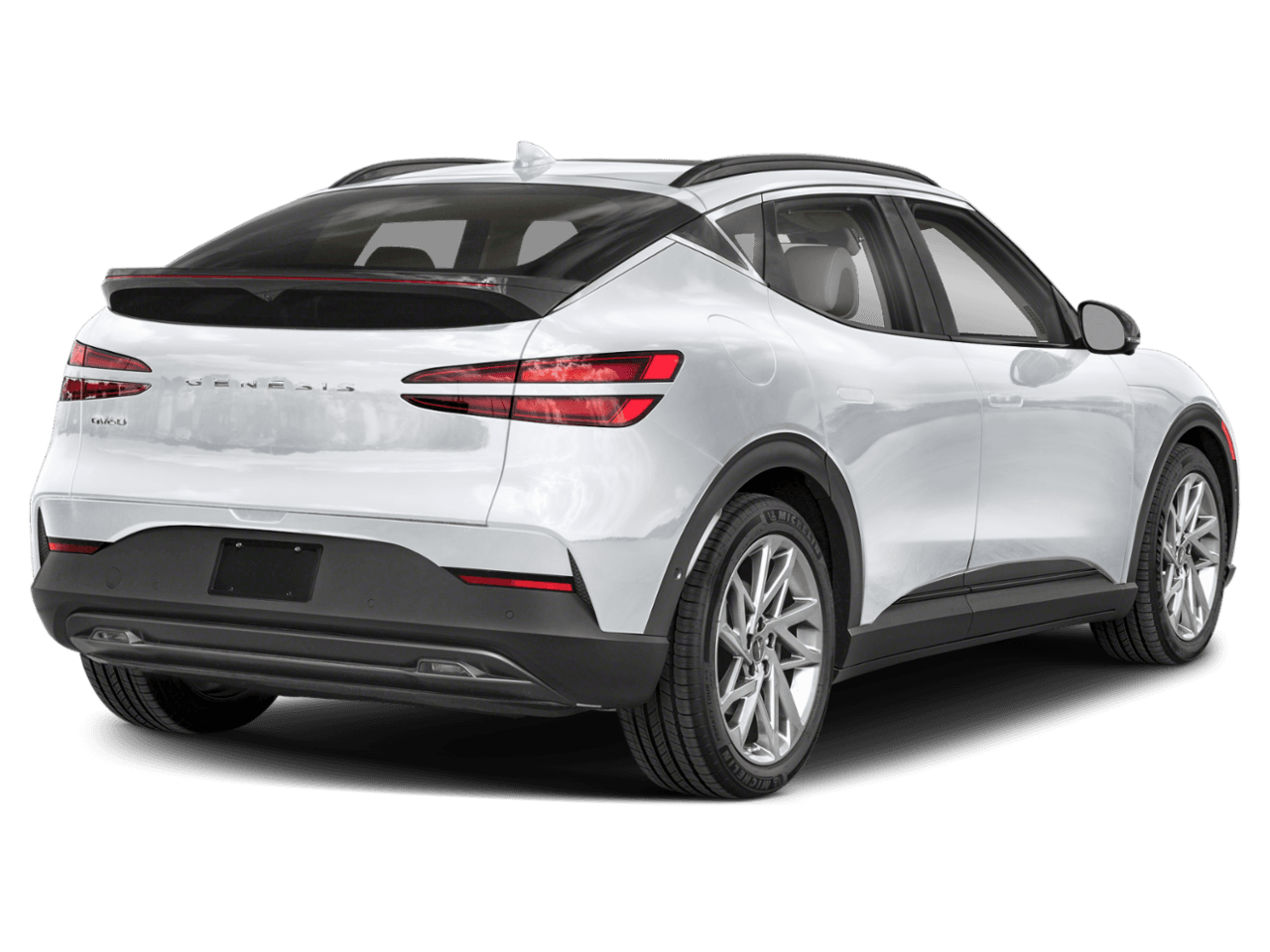 2023 Genesis GV60 Advanced - Rear 3/4, facing to the right