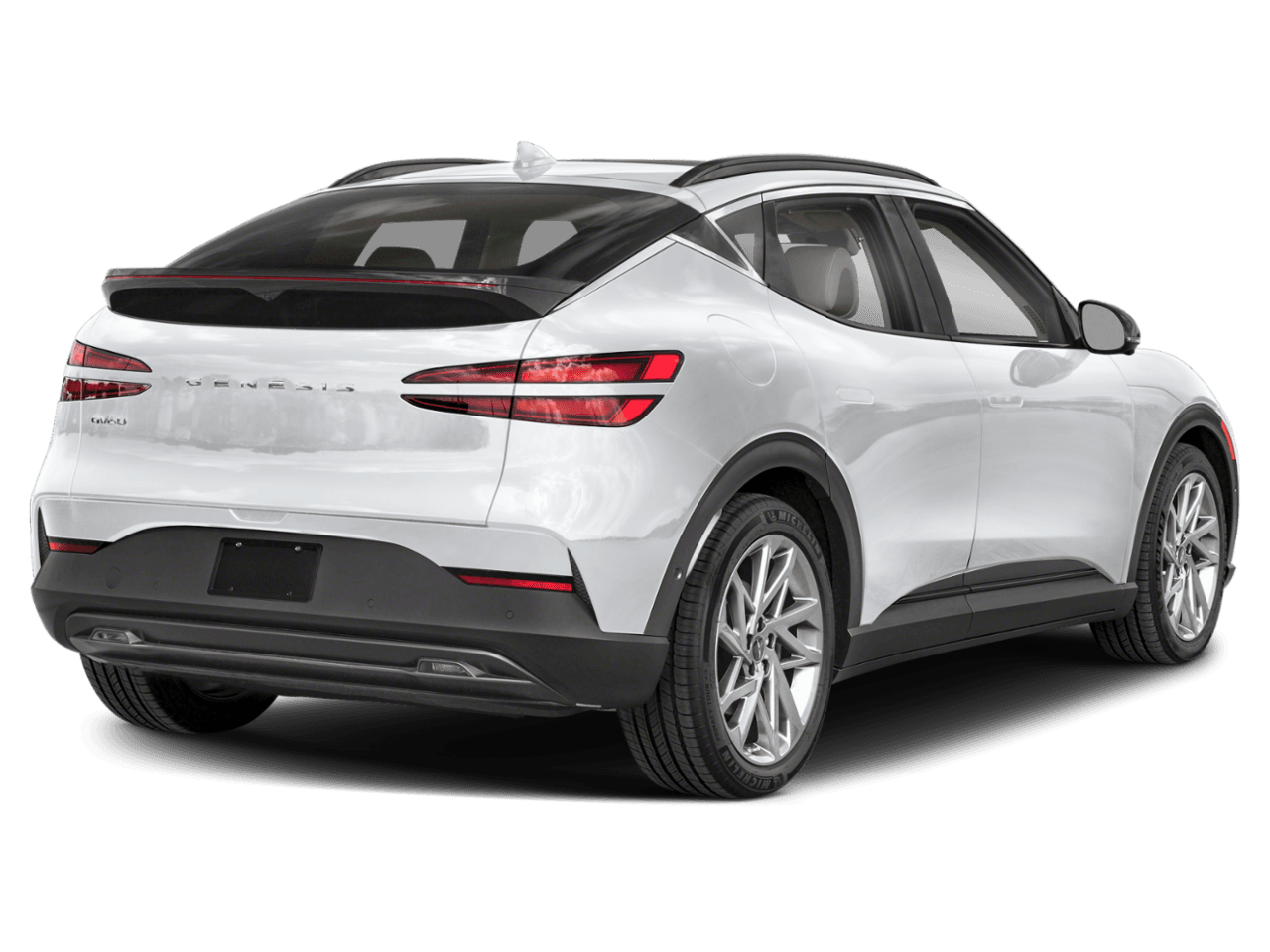 2023 Genesis GV60 Advanced - Rear 3/4, facing to the right