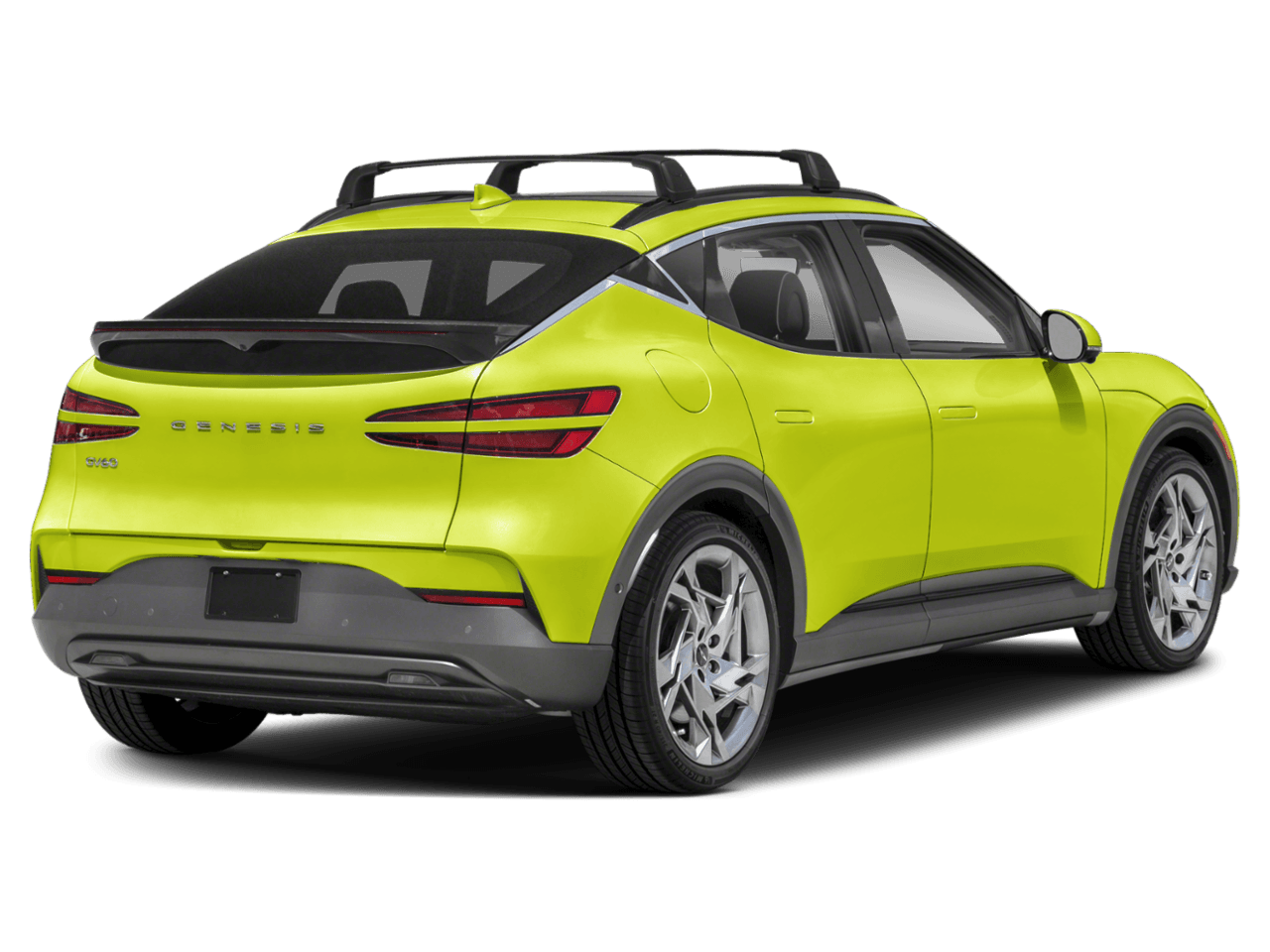 2023 Genesis GV60 Performance - Rear 3/4, facing to the right