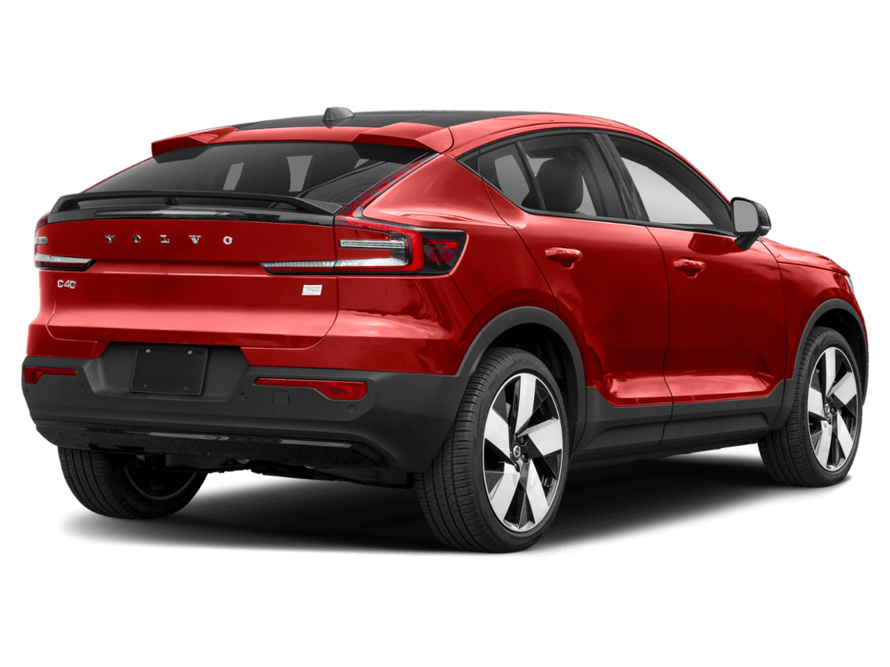 2023 Volvo C40 Recharge Pure Electric Twin - Rear 3/4, facing to the right